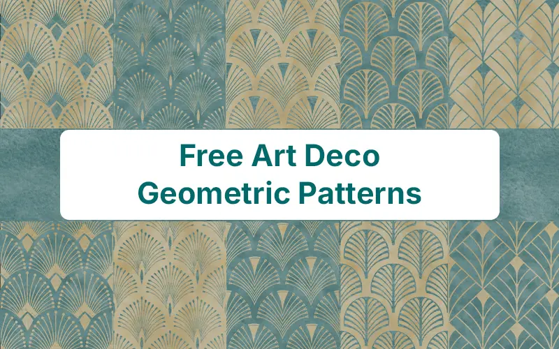 Free Art Deco Geometric Patterns poster